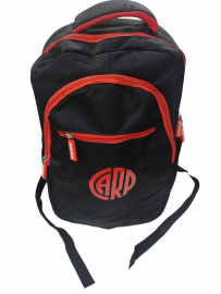 QM.MOCHILAS RIVER PLATE MOCRP08 44X24X14CM - 3CIERRE C/BOLSILLOS LATERALES ORIGINAL FUTBOL