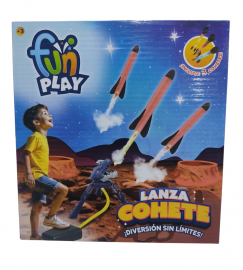SB.LANZA COHETE C/PEDAL 55337 E/CAJA    3 COHETES C/LUZ