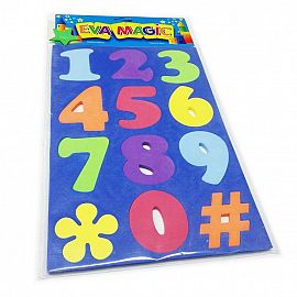 GOMA EVA MAGIC 605 NUMEROS MEDIANO           JUEGOS DIDACTICO-MEDIDA 23X33CM