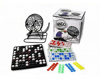 FAYDI BINGO BOLILLERO E/CAJA FD53310 JUEGO   METAL 48 CARTONES APROX.CARTON DURO