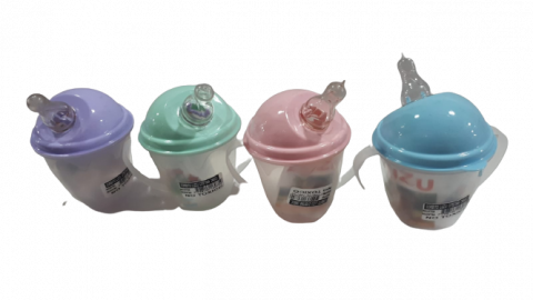 MIS VASOS SORBITOS C/TETINA 240CC -0754-     BEBES PLASTICOS ALTO 12 DIAM 8CM COLORES VAR