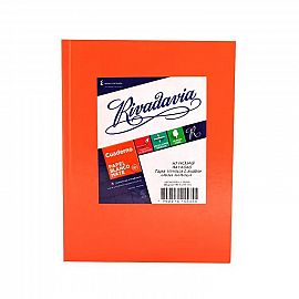 CUADERNOS RIVADAVIA 16X21 50HJ NARANJA T/D   FORRADO