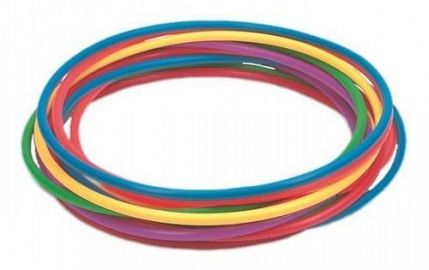 ULA-ULA ARO 80CM PLASTICO-G101-CAPRICHITO    ROJO-AZUL-AMARILLO HULA-HULA